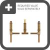 imageMoen T693BN Voss Collection Two Handle Deck Mount Roman Tub Faucet Trim Kit Valve Required 05 Inch NickelGold