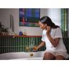 imageMoen WT391BG Align Single Handle Wall Mount Filler High Flow Tub Faucet with 10quot Spout Reach Brushed Gold