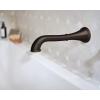 imageMoen WT681ORB Dartmoor Single Handle Wall Mount Filler High Flow Tub Faucet with 10quot Spout Reach Oil Rubbed BronzeBrushed Nickel