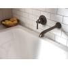 imageMoen WT681ORB Dartmoor Single Handle Wall Mount Filler High Flow Tub Faucet with 10quot Spout Reach Oil Rubbed BronzeOil Rubbed Bronze