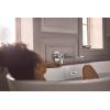 imageMoen WTS981 Doux Single Handle Wall Mount Filler High Flow Tub Faucet with 10quot Spout Reach Chrome