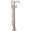 imageMoen 9025BN Belfield OneHandle Freestanding Floor Mount Tub Filler with Handshower Brushed NickelPolished Nickel