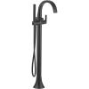 imageMoen Doux Matte Black OneHandle Freestanding Floor Mount Bathtub Filler with Handshower Free Standing Tub Faucet S3105BLMatte Black