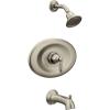 imageMoen T2157EPORB Brantford PosiTemp EcoPerformance Tub and Shower Trim Kit Valve Required Oil Rubbed BronzeBrushed Nickel