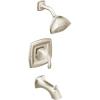 imageMoen T2693EPNL Voss PosiTemp Pressure Balancing EcoPerformance Tub and Shower Trim Kit Valve Required Polished Nickel