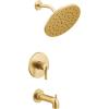 imageMoen UT3363EPBG Cia MCORE 3Series 1Handle EcoPerformance Tub and Shower Trim Kit Valve Required Brushed GoldBrushed Gold