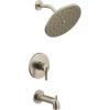 imageMoen UT3363EPBG Cia MCORE 3Series 1Handle EcoPerformance Tub and Shower Trim Kit Valve Required Brushed GoldBrushed Nickel