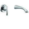 imageMoen WT371 Glyde Single Handle Wall Mount Filler High Flow Tub Faucet with 10quot Spout Reach Chrome
