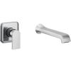 imageMoen WT901 Genta LX Single Handle Wall Mount Filler High Flow Tub Faucet with 10quot Spout Reach ChromeChrome