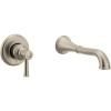 imageMoen WT9021BN Belfield Single Handle Wall Mount Filler High Flow Tub Faucet with 10quot Spout Reach Brushed NickelBrushed Nickel