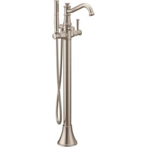 imageMoen 9025BN Belfield OneHandle Freestanding Floor Mount Tub Filler with Handshower Brushed NickelBrushed Nickel