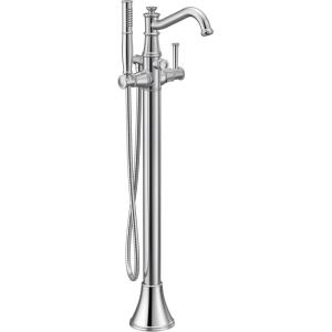 imageMoen 9025BN Belfield OneHandle Freestanding Floor Mount Tub Filler with Handshower Brushed NickelChrome