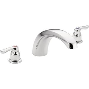 imageMoen Chateau Chrome TwoHandle Low Arc Roman Tub Faucet Valve Required T990Chrome