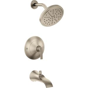 imageMoen TS2203BN Doux PosiTemp Pressure Balancing Tub and Shower Trim Kit Valve Required Brushed NickelBrushed Nickel
