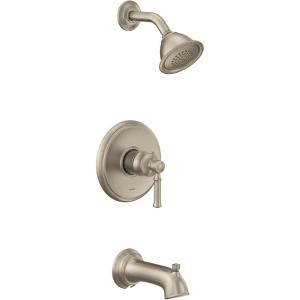imageMoen UT2183EPBN Dartmoor MCORE 2Series 1Handle Tub and Shower Trim Kit Valve Required Brushed NickelBrushed Nickel