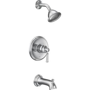 imageMoen UT2183EPBN Dartmoor MCORE 2Series 1Handle Tub and Shower Trim Kit Valve Required Brushed NickelChrome