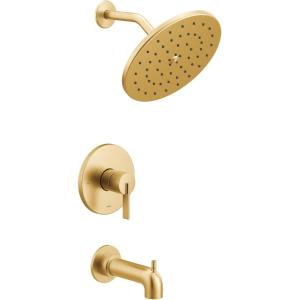 imageMoen UT3363EPBG Cia MCORE 3Series 1Handle EcoPerformance Tub and Shower Trim Kit Valve Required Brushed GoldBrushed Gold