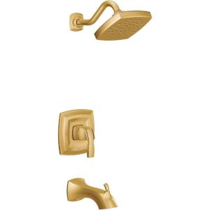 imageMoen UT3693BN Voss MCORE 3Series 1Handle Tub and Shower Trim Kit Valve Required Brushed NickelBrushed Gold
