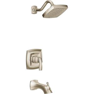 imageMoen UT3693BN Voss MCORE 3Series 1Handle Tub and Shower Trim Kit Valve Required Brushed NickelPolished Nickel