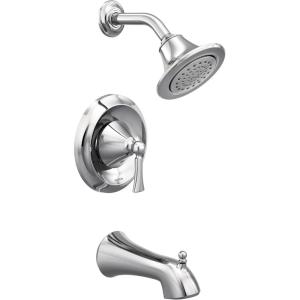 imageMoen Wynford Oil Rubbed Bronze PosiTemp Tub and Shower Trim Kit Valve Required T4503ORBChrome