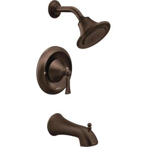 imageMoen Wynford Oil Rubbed Bronze PosiTemp Tub and Shower Trim Kit Valve Required T4503ORBOil Rubbed Bronze