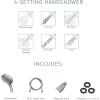 imageMOEN 26112SRN Engage Spot Resist Brushed Nickel SixFunction Removable Handheld Showerhead with Magnetic Docking System 55InchChrome