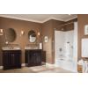 imageMoen Brantford Brushed Nickel PosiTemp Pressure Balancing EcoPerformance HighPressure Tub and Shower Trim Kit with Shower Head Arm Lever Handle Flange and Tub Spout Valve Required T2153EPBNBrushed Nickel