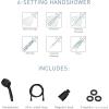 imageMoen Engage Magnetix Matte Black 35Inch SixFunction Detachable Handheld Showerhead with Magnetic Docking System 26100BLMatte Black