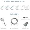 imageMoen Engage Magnetix Matte Black 35Inch SixFunction Detachable Handheld Showerhead with Magnetic Docking System 26100BLSpot Resist Brushed Nickel