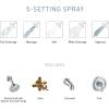 imageMoen Idora Spot Resist Brushed Nickel PosiTemp Tub and Shower with Valve Included 82115SRNChrome