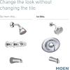 imageMoen T2139EPBN Eva PosiTemp EcoPerformance Tub and Shower Trim Kit Valve Required Brushed NickelBrushed Nickel