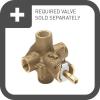 imageMoen T2139EPBN Eva PosiTemp EcoPerformance Tub and Shower Trim Kit Valve Required Brushed NickelChrome