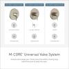 imageMoen UT3293 Align MCORE 3Series 1Handle Tub and Shower Trim Kit Valve Required ChromeBrushed Gold