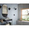 imageMoen Verso Brushed Gold Adjustable 9quot Diameter Spray Head Rainshower 220R3BGMatte Black