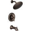 imageMoen Brantford Oil Rubbed Bronze PosiTemp Tub and Shower Trim Kit Including 8Inch EcoPerformance Rainshower Shower Lever and Tub Spout Valve Required T2253EPORB