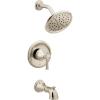 imageMoen T2313EPNL Belfield PosiTemp EcoPerformance Tub and Shower Trim Kit Valve Required Polished Nickel