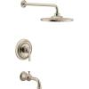 imageMoen UTS344303EPBG Colinet MCORE 3Series 1Handle EcoPerformance Tub and Shower Trim Kit Valve Required Brushed GoldBrushed Nickel