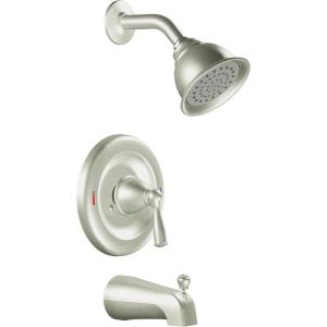 imageMoen 82910SRN Banbury PosiTemp Pressure Balanced Tub and Shower Trim 600 x 800 x 400 Spot Resist Brushed Nickel