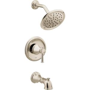 imageMoen T2313EPNL Belfield PosiTemp EcoPerformance Tub and Shower Trim Kit Valve Required Polished Nickel