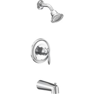 imageMoen UT2133EPBN Eva Collection MCORE 2Series 1Handle Tub and Shower Trim Kit Valve Required Brushed NickelChrome