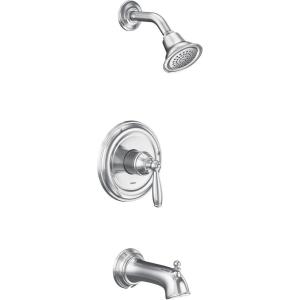 imageMoen UT2153EPBN Brantford MCORE 2Series 1Handle Tub and Shower Trim Kit Valve Required Brushed NickelChrome