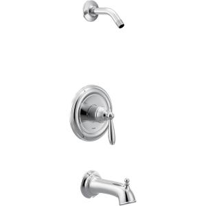 imageMoen UT2153NHBN Brantford MCORE 3Series 1Handle Tub and Shower Trim Kit Valve Required Brushed NickelChrome