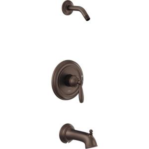 imageMoen UT2153NHBN Brantford MCORE 3Series 1Handle Tub and Shower Trim Kit Valve Required Brushed NickelOil Rubbed Bronze