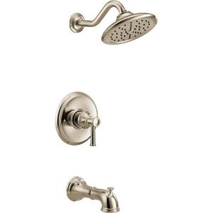 imageMoen UT3313 Belfield MCORE 3Series 1Handle Tub and Shower Trim Kit Valve Required ChromePolished Nickel