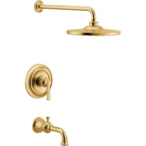 imageMoen UTS344303EPBG Colinet MCORE 3Series 1Handle EcoPerformance Tub and Shower Trim Kit Valve Required Brushed GoldBrushed Gold