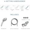 imageMoen Attune Chrome Handheld Showerhead Six Function Removable Hand Shower with 60Inch Hose 218H0