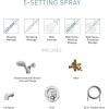 imageMoen Beric Matte Black Single Handle Modern Tub and Shower Faucet with Handshower Valve Included 82775BLBronzed Gold