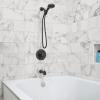 imageMoen Beric Matte Black Single Handle Modern Tub and Shower Faucet with Handshower Valve Included 82775BLMatte Black