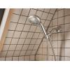 imageMoen Beric Matte Black Single Handle Modern Tub and Shower Faucet with Handshower Valve Included 82775BLSpot Resist Nickel