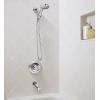 imageMoen Meena Chrome Single Handle Modern Tub and Shower Faucet with Handshower Valve Included 82618Chrome
